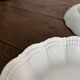 Set of 4 white porcelain deep plates – Giraud Limoges – 21.5