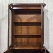 19th century English mahogany two-part bookcase