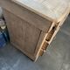 Old sanded oak chest of drawers