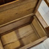 Oak storage bench