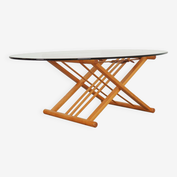 Beech coffee table, Danish design, 1990s, designer: Andreas Hansen, production: Haslev Møbelsnedkeri