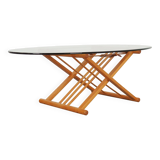 Table basse en hêtre, design danois, années 1990, designer : Andreas Hansen, production : Haslev Møbelsnedkeri