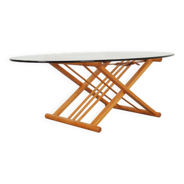 Table basse en hêtre, design danois, années 1990, designer : Andreas Hansen, production : Haslev Møbelsnedkeri