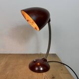 Vintage Brown Bakelite Gooseneck Table Lamp, 1950s