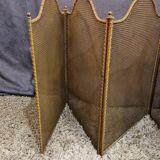 5-leaf brass fire screen