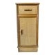 Meuble d'appoint chevet haut en rotin