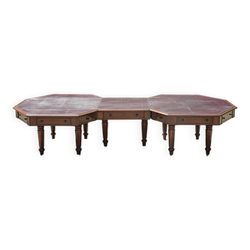 George III Antique Library Desk in Solid Mahogany 1780