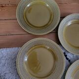 Set of 6 Niderviller flat plates