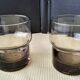 Pair of smoke-coloured glasses Mobil 1970s