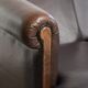 Set of a sheepskin sofa together with its matching club armchair