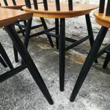 Suite de 6  chaises Fanett par Ilmari Tapiovaara années 50