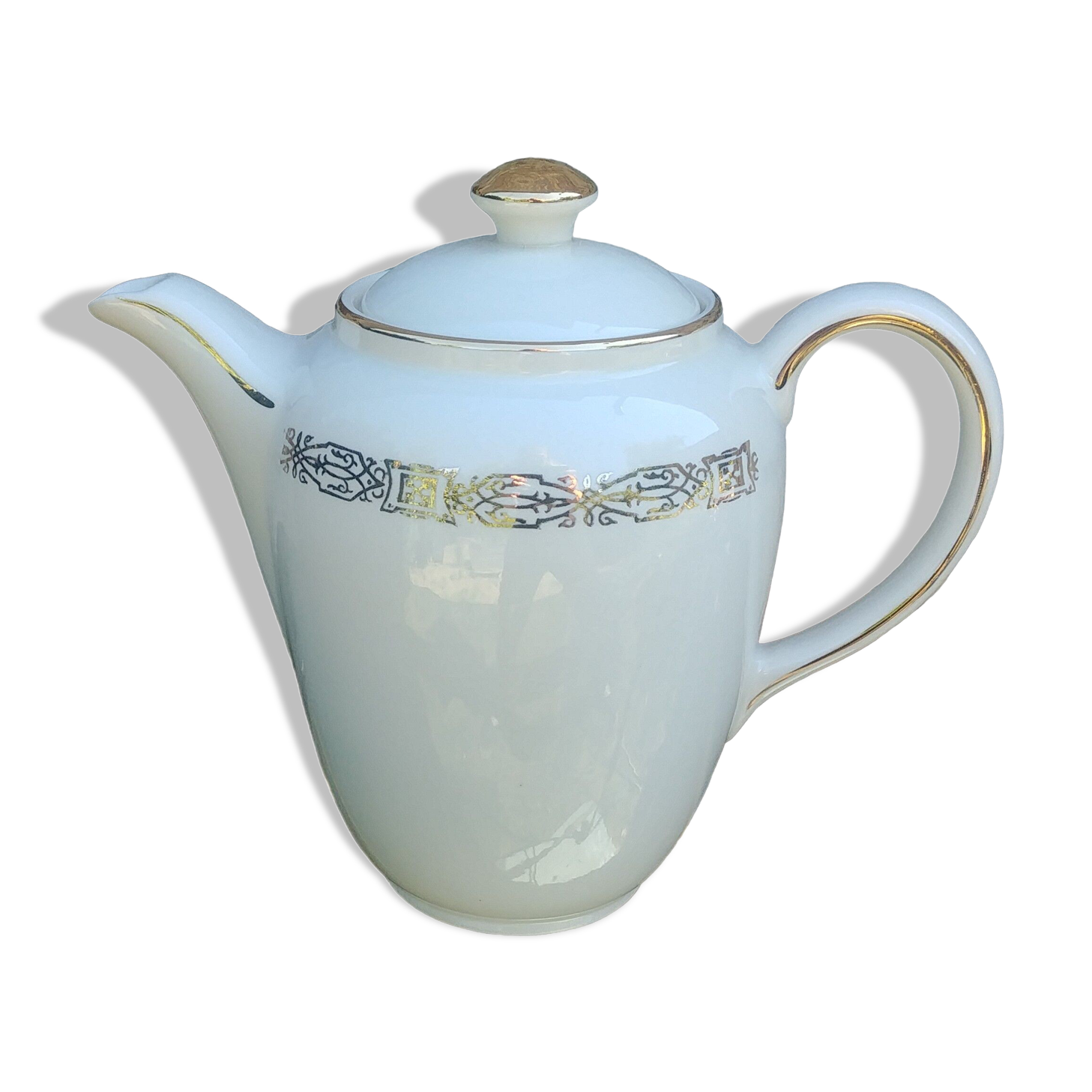 Large Teapot/Coffee Maker Vintage 50s from Villeroy and Boch Mettlach N°9001
