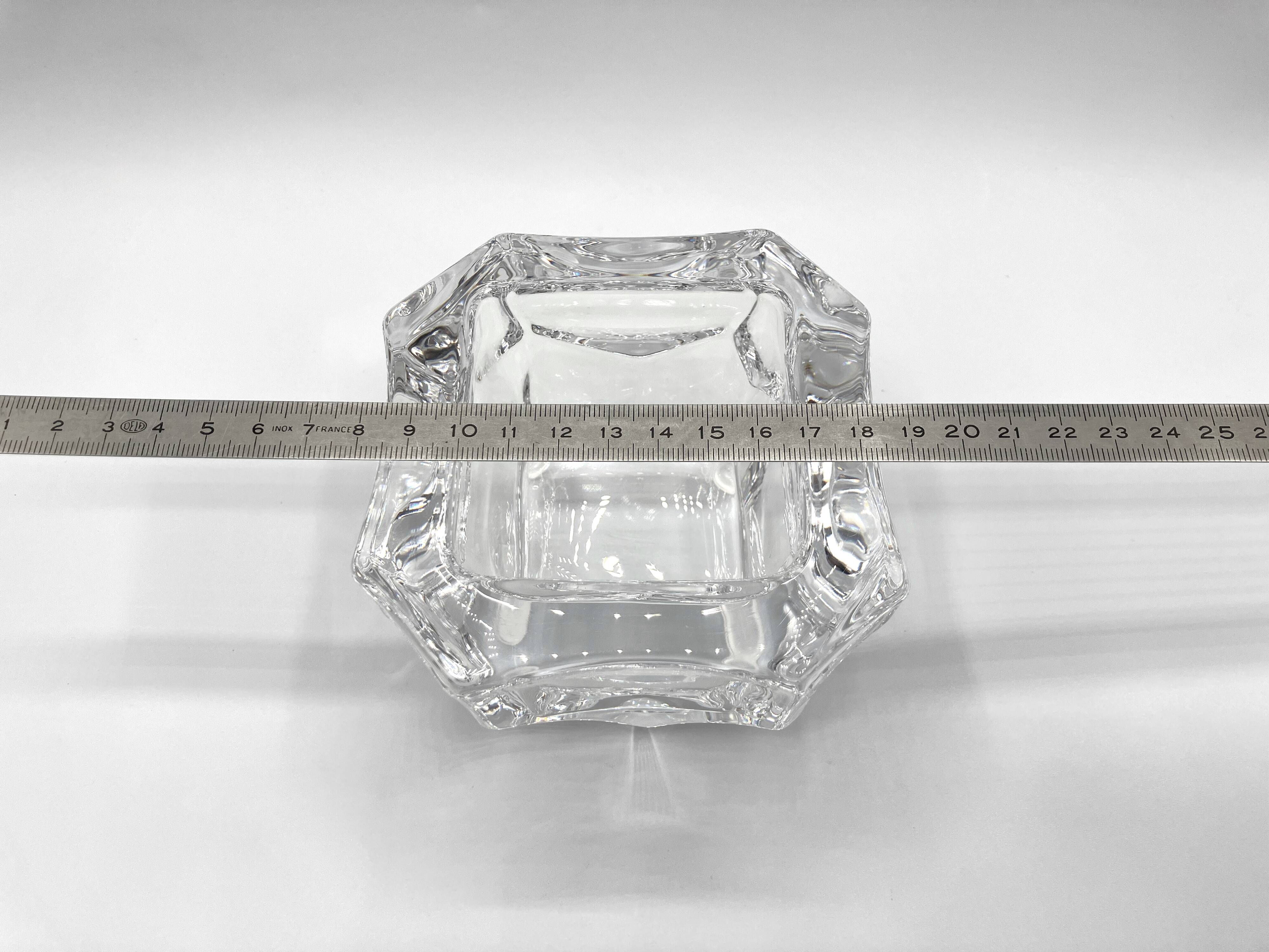 Very thick Sèvres crystal empty pocket • Perfect condition • 90s