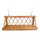 Vintage wall shelf in rattan wicker and wood