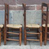 Set of 6 antique chairs