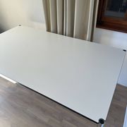 USM Haller desk in pearl grey laminate