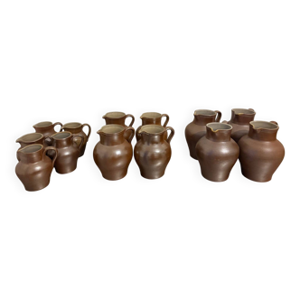 Lot de cruche en grès français
