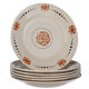 6 assiettes plates en faïence de Longchamp Modèle Lolette vers 1950 n°2