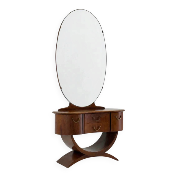 Coiffeuse Art Déco par A A Patijn pour Zijlstra Joure des années 1930