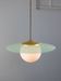 Mid-Century Italian Brass and Opaline Angel Pendant Lamp