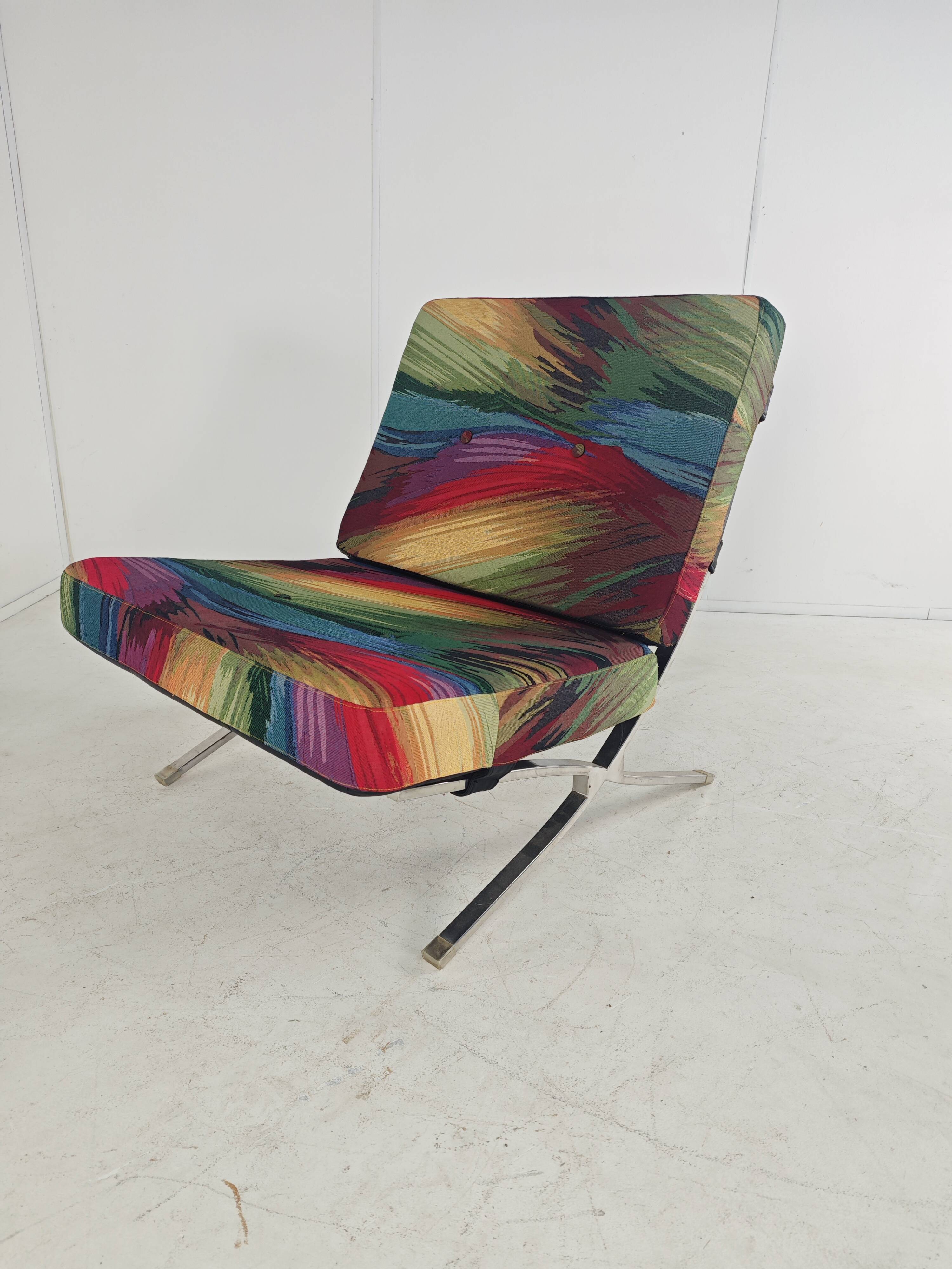 Unique Colourful Armchair Inspired by Barcelona Chair - set of 2