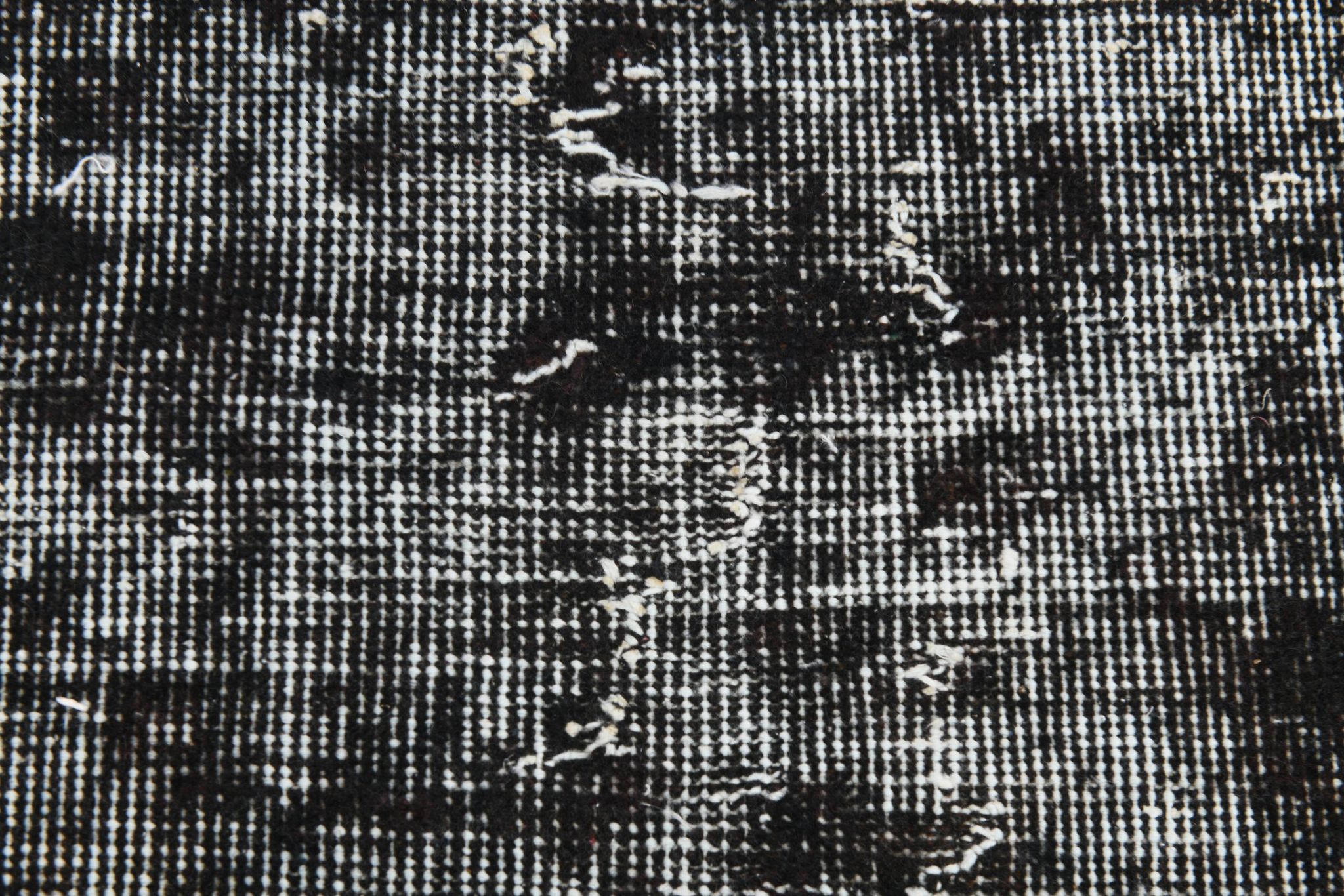 Black gray tones anatolian handmade vintage rug 260x158cm