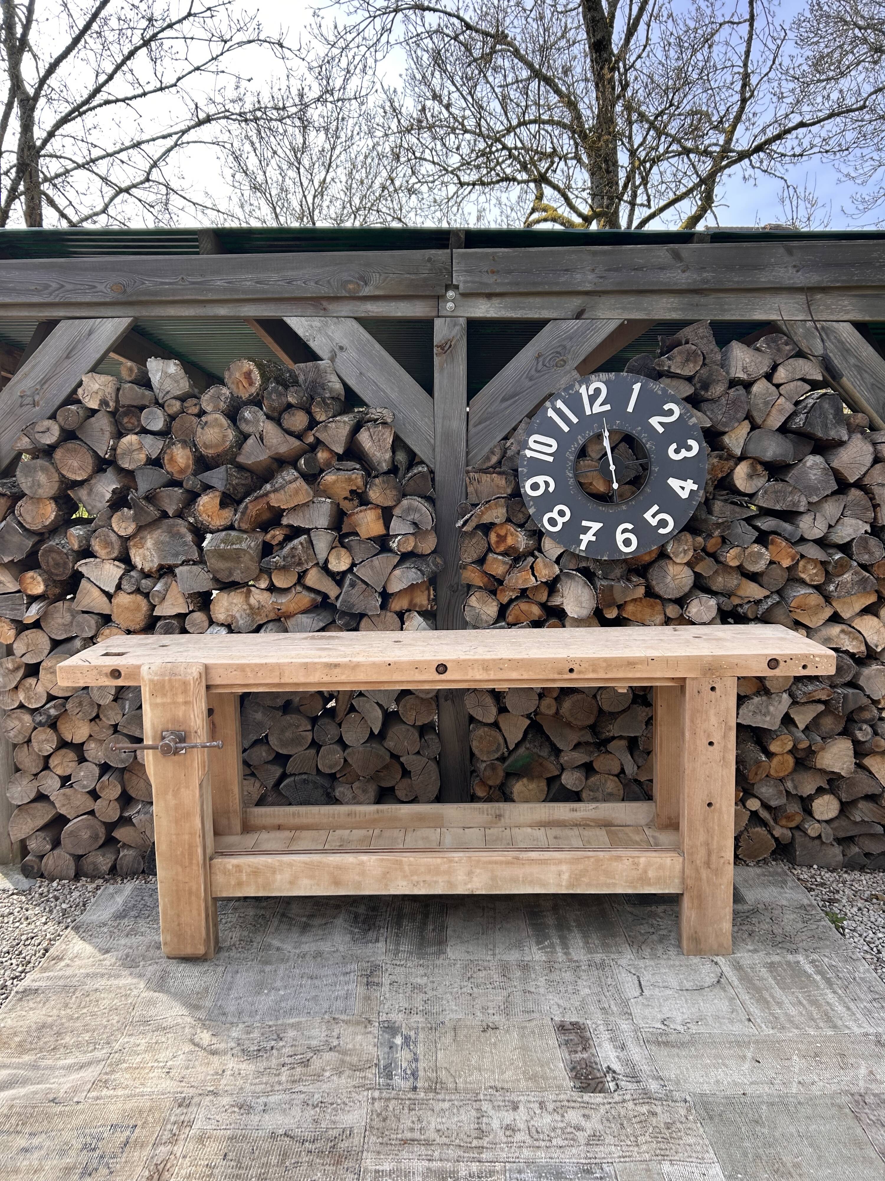 Renovated carpenter's workbench