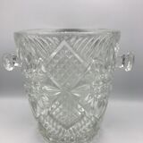 Champagne bucket in glass or crystal called bohemian