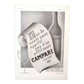 A Campari aperitif paper advertisement