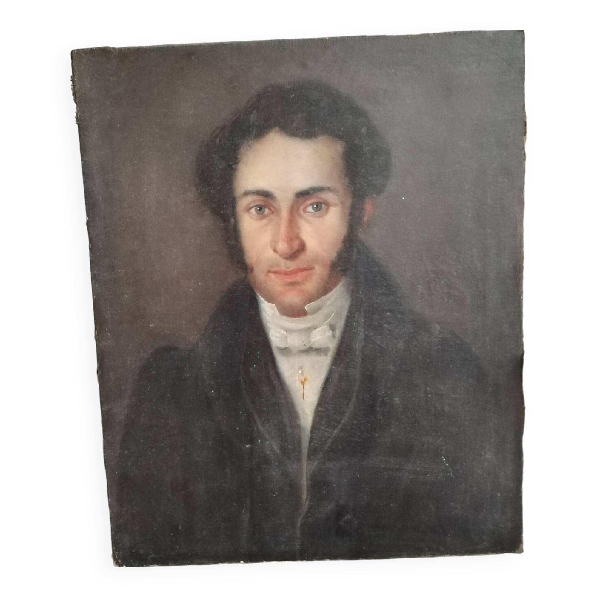 Oil on canvas 19th century man