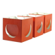 3 Stockmann Orno orange vintage Shogo Suzuki lamps