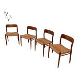 Model 75 straw chairs Niels O. Moller 1950