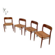 Model 75 straw chairs Niels O. Moller 1950