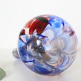 Murano vase, blue and red