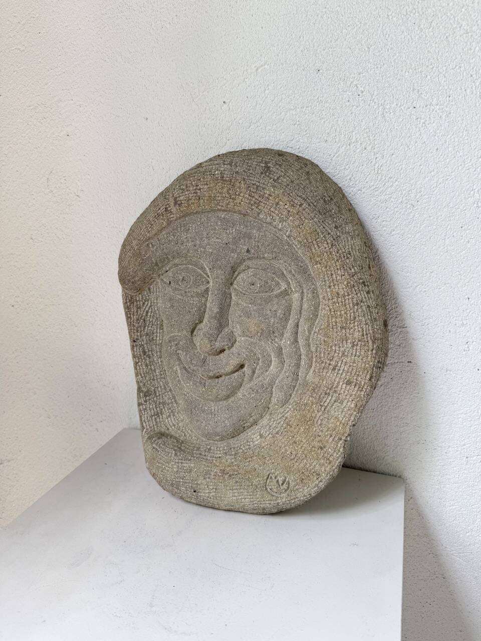 Stone sculpture 1950 face