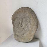 Stone sculpture 1950 face