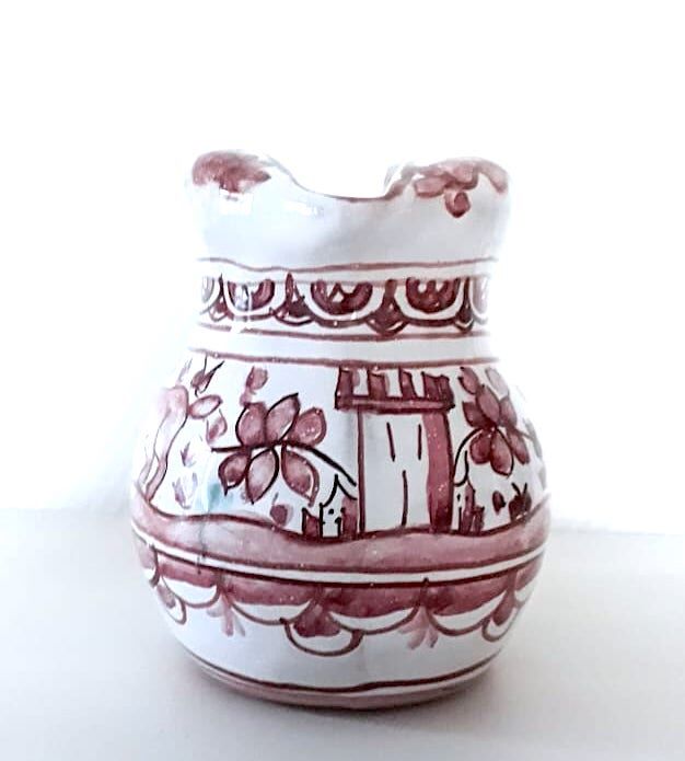 Pitcher Alfal alcobaça Portugal earthenware