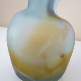 Pitcher vase in blown glass paste, free form, design of the twentieth century
