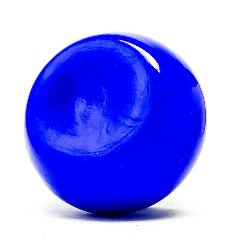 Vase postmoderne, verre bleu, Pologne, années 1970