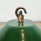 Industrial British Green Enamel Factory Pendant Lamp, 1950s
