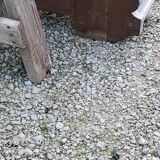 1900s coat rack patina gray mirror brass hooks