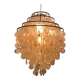 Large mother-of-pearl chandelier Verner Panton style, 1960s