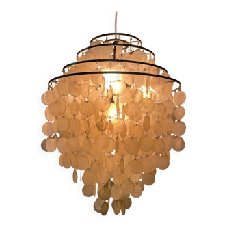 Grand lustre en nacre style Verner Panton années 60
