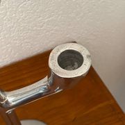 Bougeoir en fonte d’aluminium de forme organique