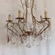 Chandelier with colored tassels