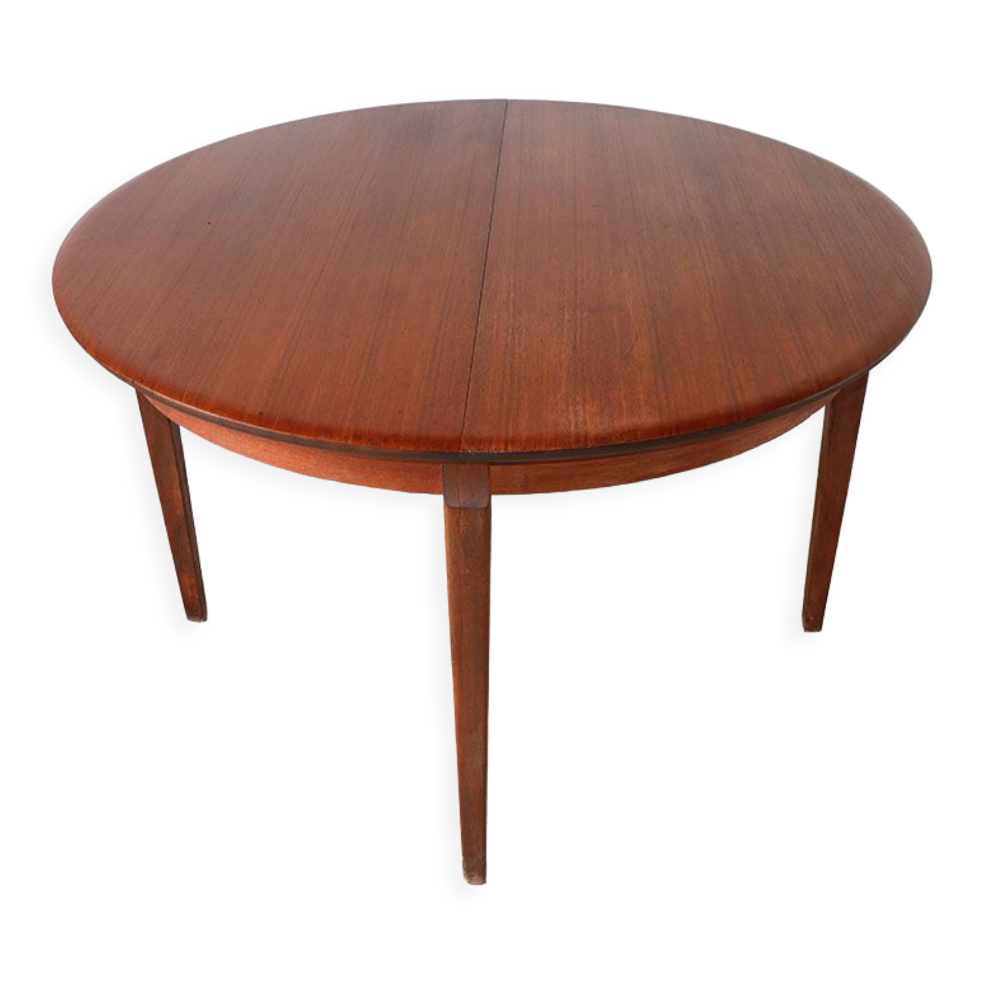 Scandinavian dining table in 1960 extendable teak