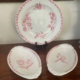 Set of three iron earth dishes