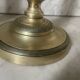 Pair of 19th century guilloche brass candlesticks