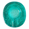 Turquoise annealed glass pocket empty