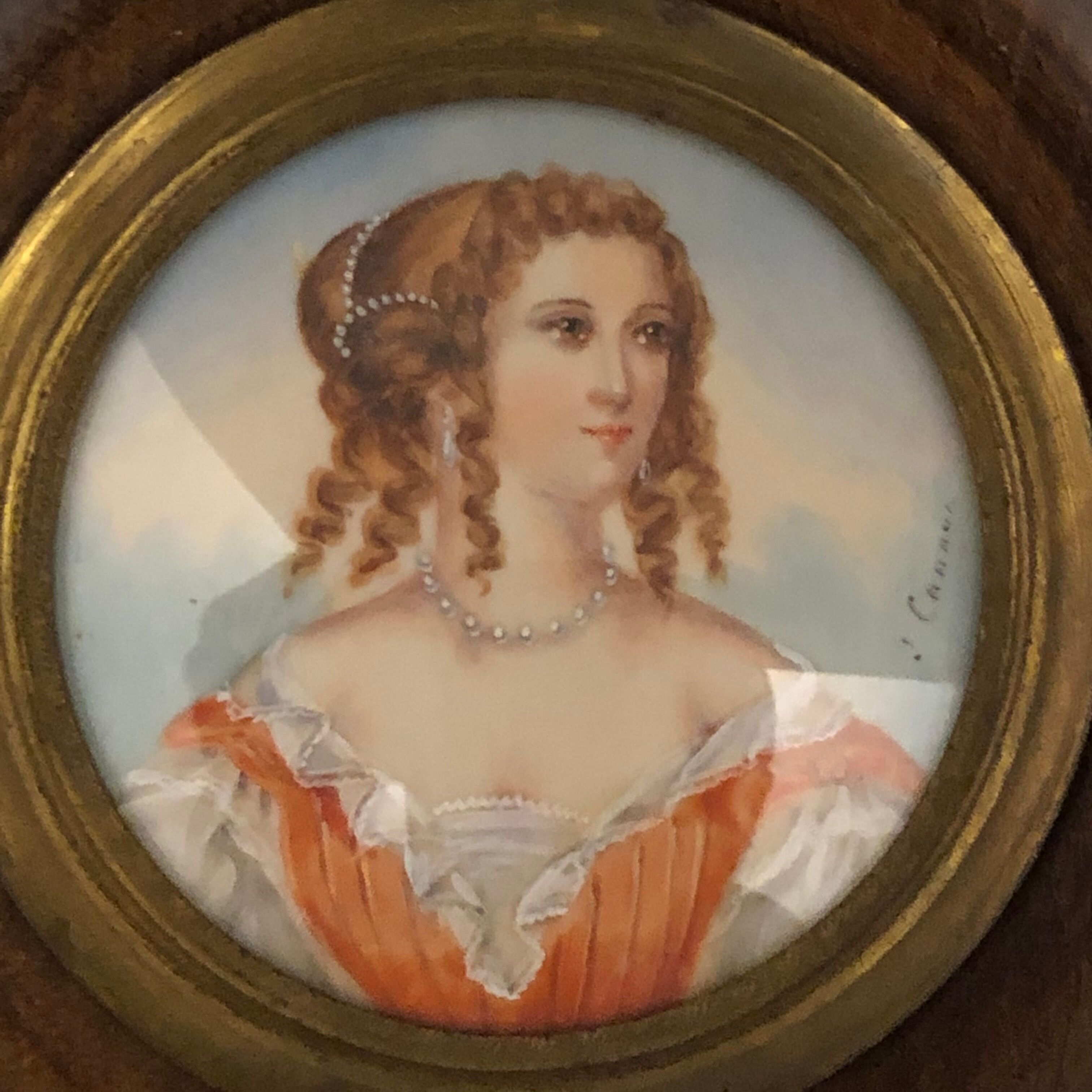 Miniature Napoleon III: portrait of a woman